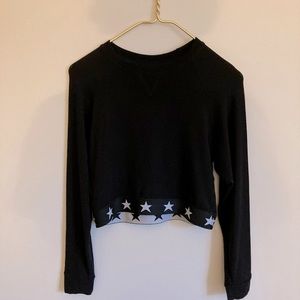 Lester’s katejnyc couture Crop Star Long Sleeve Top Size M Girl